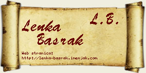 Lenka Basrak vizit kartica